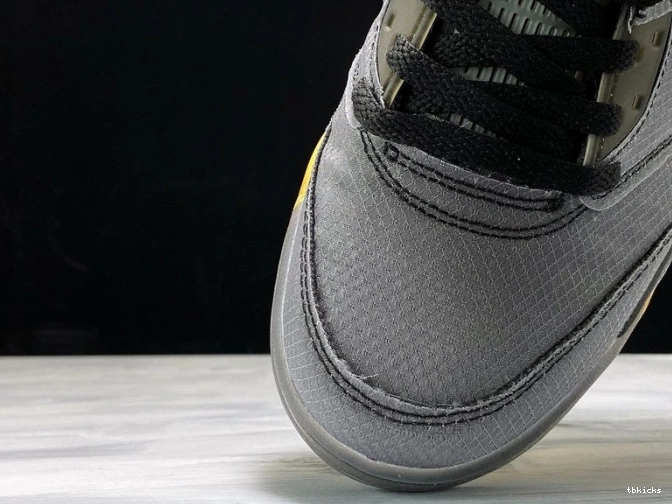 Rep TB Air 5 Off-White CT8480-001 x Jordan Black 0822